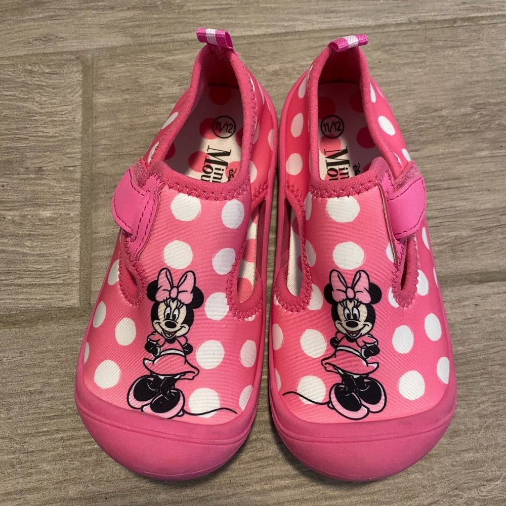 Disney Pink Minnie Mouse Water Shoes with Polka Dots